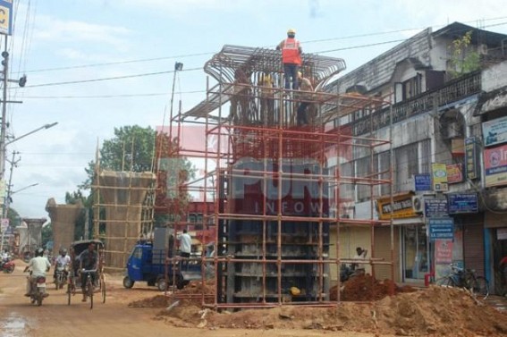 Tripura’s first Flyover: Tainted NBCC claims that only because of negligence of DWS department in shifting the underground pipes lines the work is getting delayed, Project head talks to TIWN Tripura’s first Flyover: Tainted NBCC claims that only because of negligence of DWS department in shifting the underground pipes lines the work is getting delayed, Project head talks to TIWN